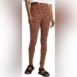 Wild Fable Cheetah Print Full Length Leggings Soft Cotton | NWT